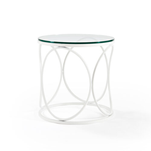 Helena End Table - Clear Glass